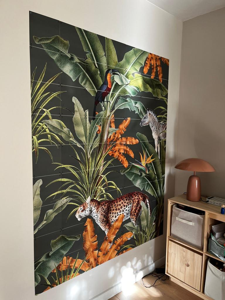 IXXI Creative Lab Amsterdam Wanddecoratie Jungle 140x180cm, Verzenden, Meerkleurig, Zo goed als nieuw, Wandbord of Wandpaneel