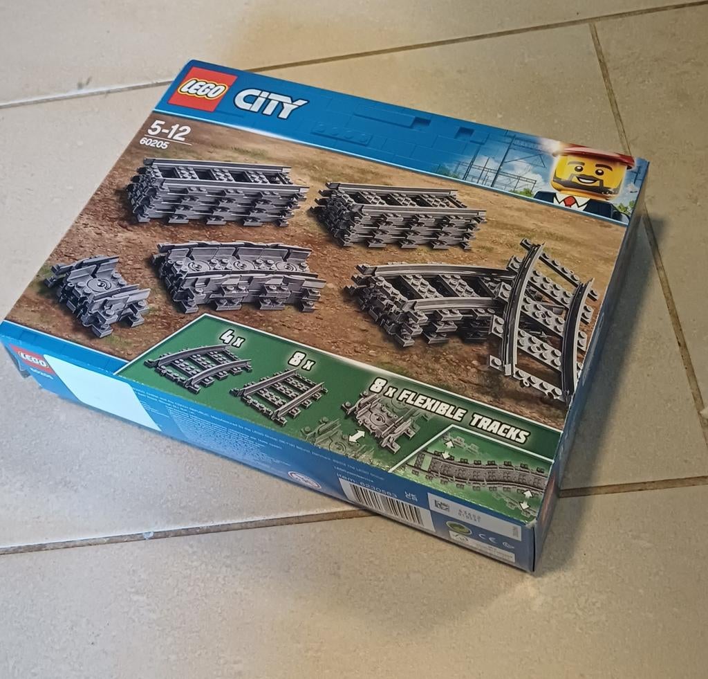 Lego City Treinrails Set 60205 - Nieuw in Doos, City, Lego, Nieuw, Ophalen of Verzenden