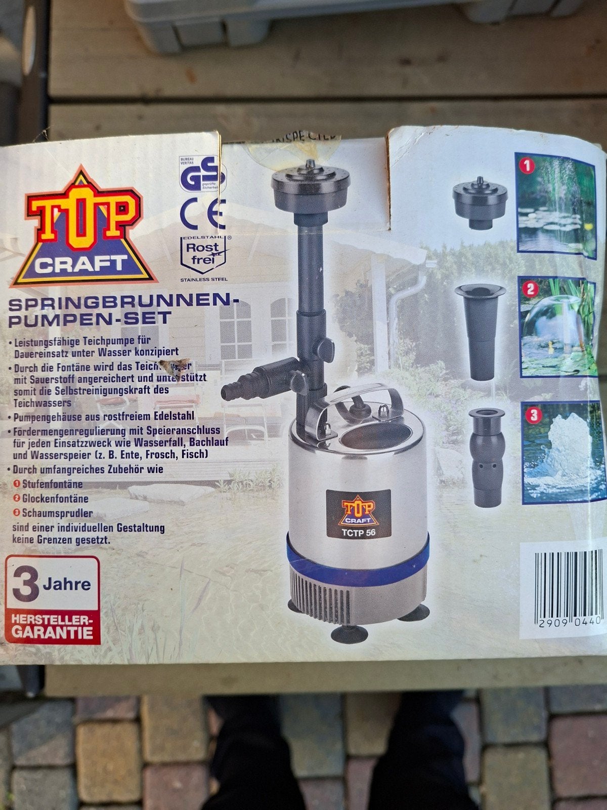 TOP CRAFT Springbrunnen-Pumpen-Set - Nieuw in doos, Tuin en Terras, Vijvers, Ophalen, Nieuw