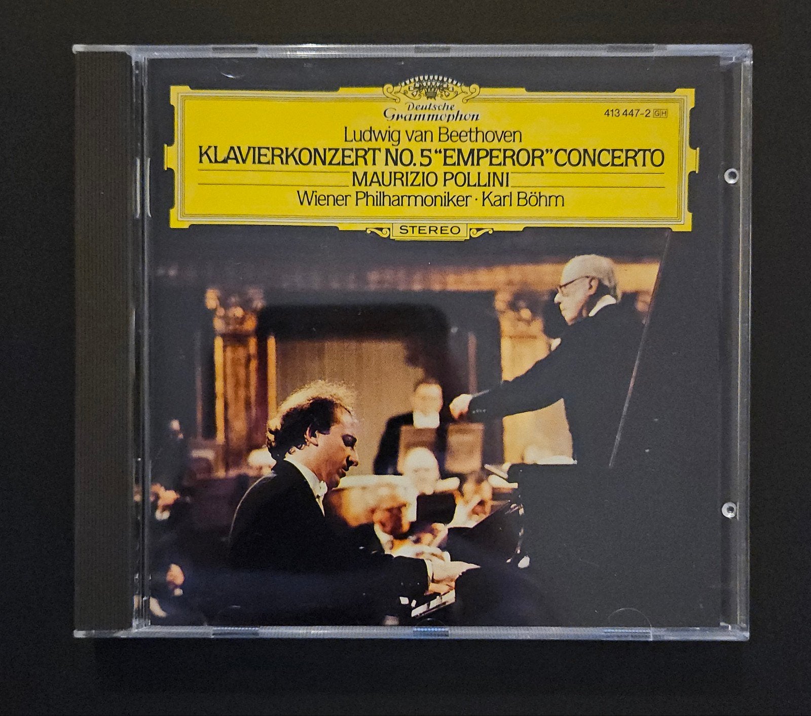 Ludwig van Beethoven – Pianoconcert nr. 5 “Emperor” – Pollin, Ophalen of Verzenden, Classicisme, Zo goed als nieuw, Orkest of Ballet