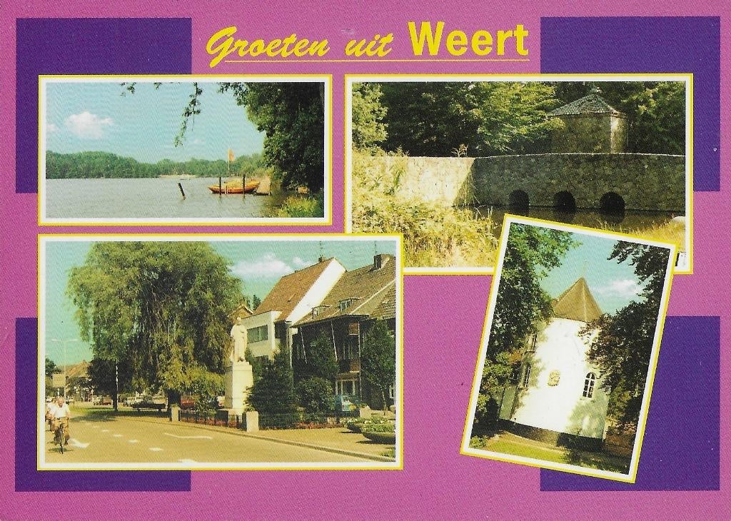 H1 Gelopen Ansichtkaart Weert, Verzamelen, Ophalen of Verzenden, 1980 tot heden, Gelopen