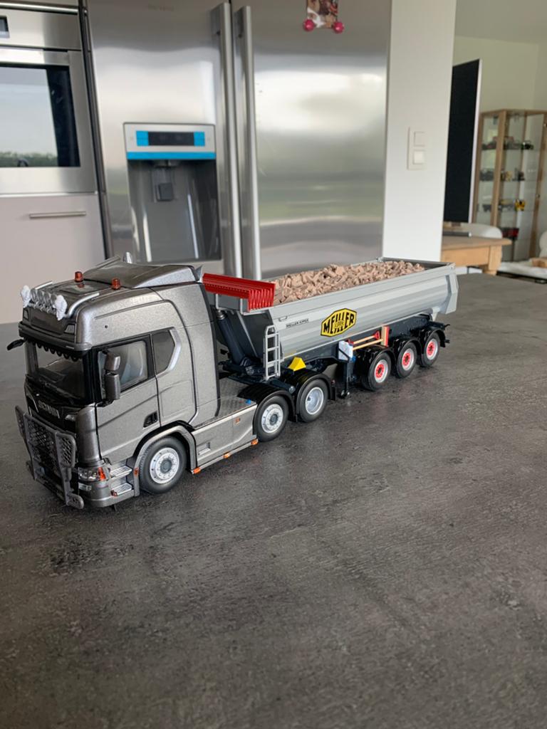 Scania met kipaplegger met lading, Ophalen of Verzenden, Zo goed als nieuw, Auto, Overige merken