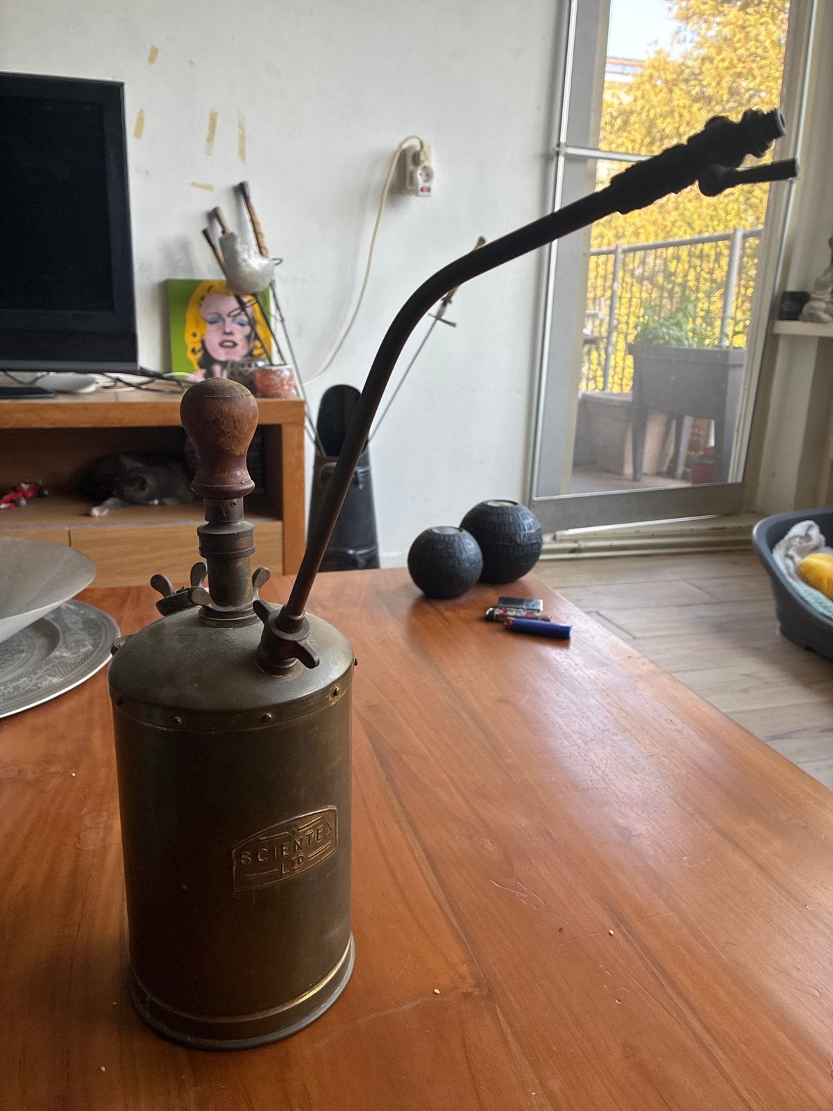 Vintage messing soldeerlamp 'SCIENTE', Ophalen