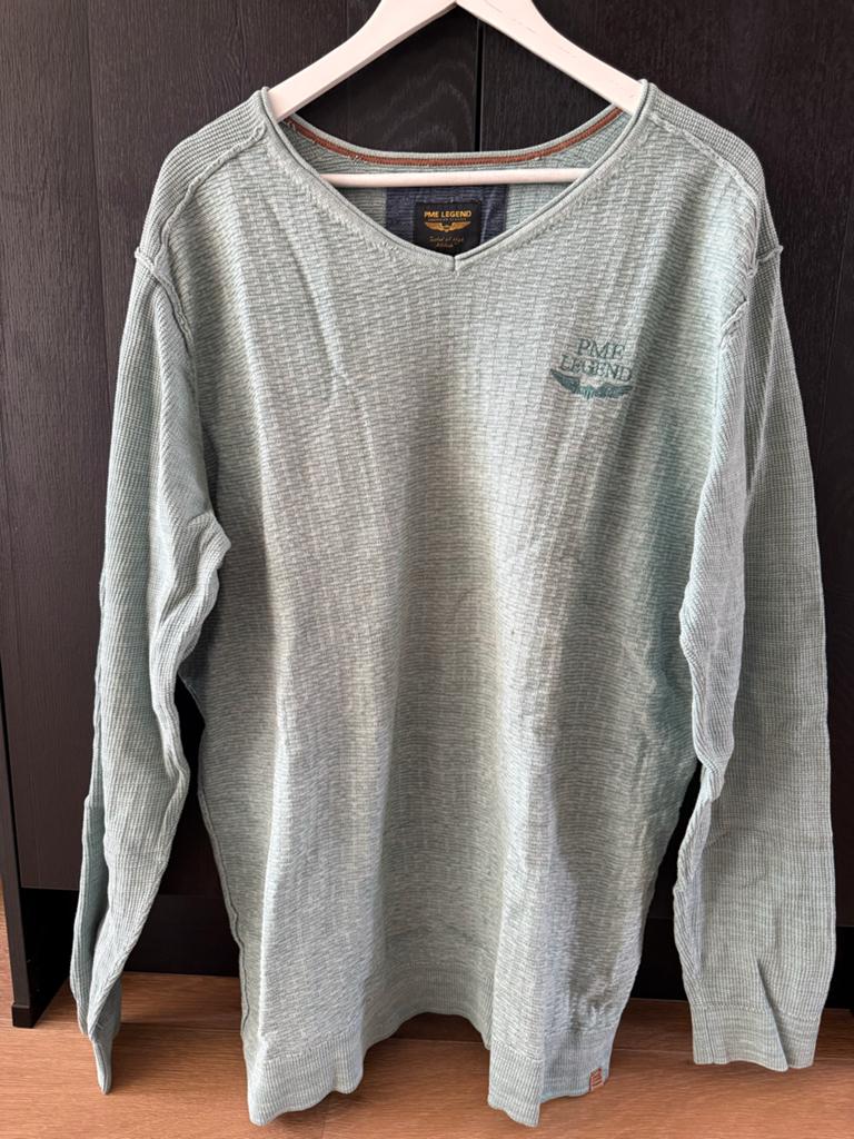 PME Legend V-hals trui, gedragen., Kleding | Heren, Ophalen of Verzenden, Gedragen, Overige maten, Groen
