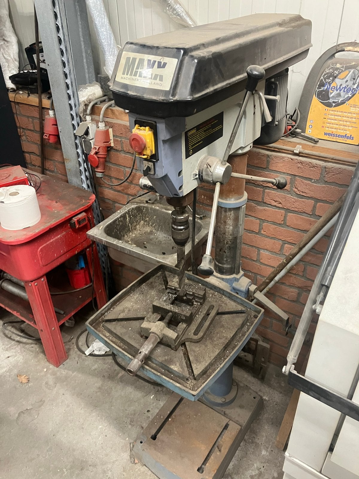 Robuuste Kolomboormachine Maxx KBM32 - 1100W, Ophalen, Variabele snelheid, Kolomboormachine, Gebruikt