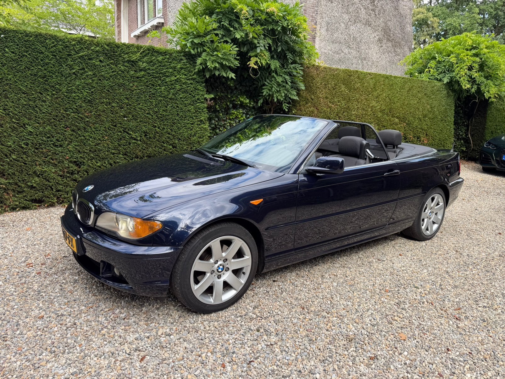 BMW E46 cabrio 320 CI 2.2  170 pk 2004 Blauw, 2171 cc, Zwart, Cabriolet, Leder en Stof