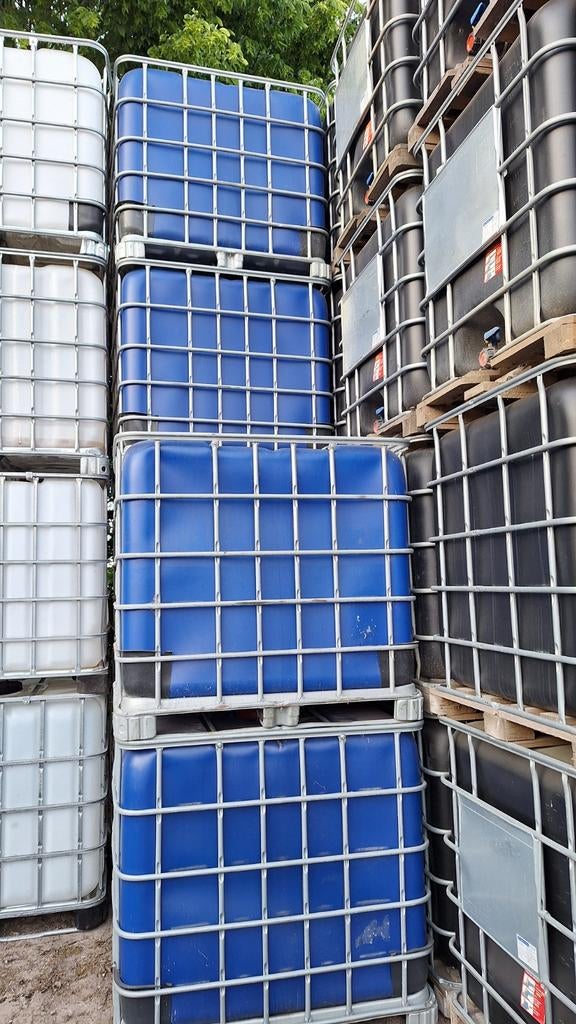 Blauwe IBC vaten 1000 liter, Kunststof, Met kraantje, 150 liter of meer, Ophalen of Verzenden