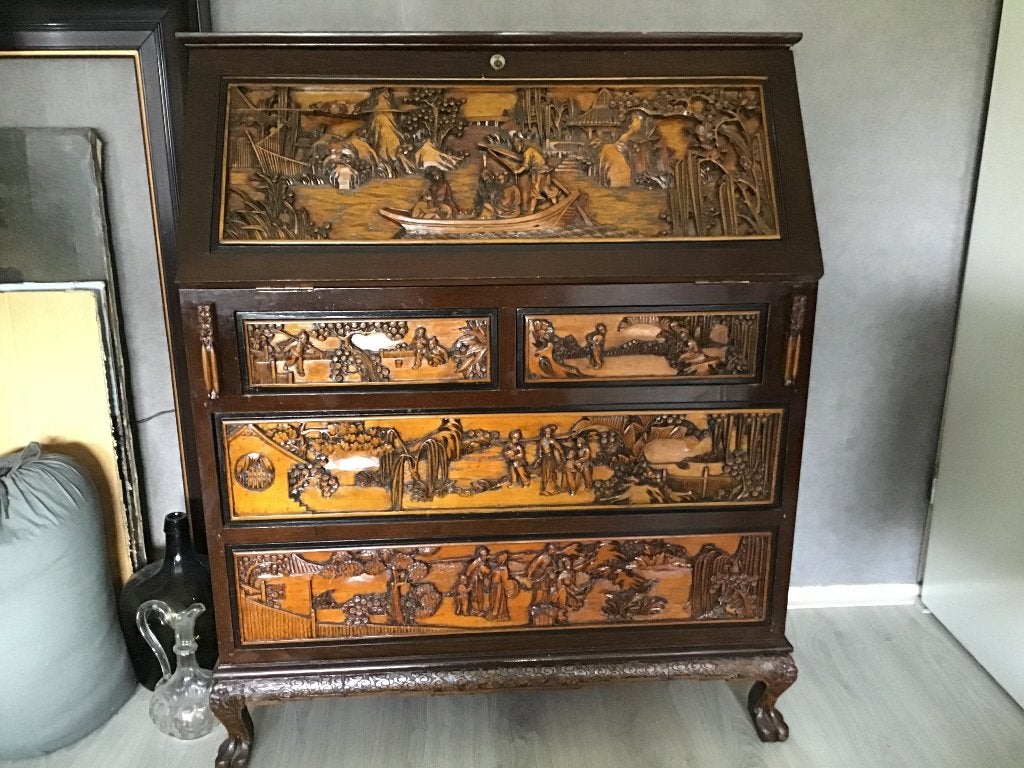 Antieke Chinese secretaire, Ophalen