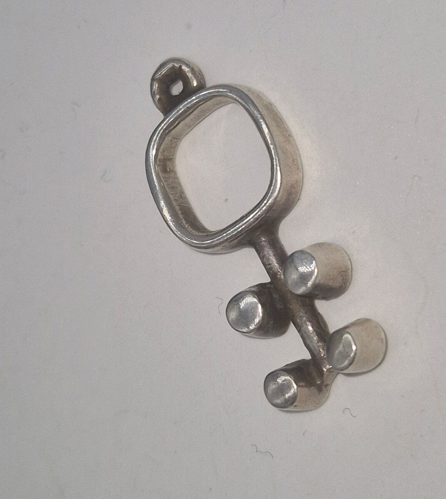 Vintage Jorma Laine Finland zilveren hanger/bedel 830S, Verzenden, Zilver, Zilver