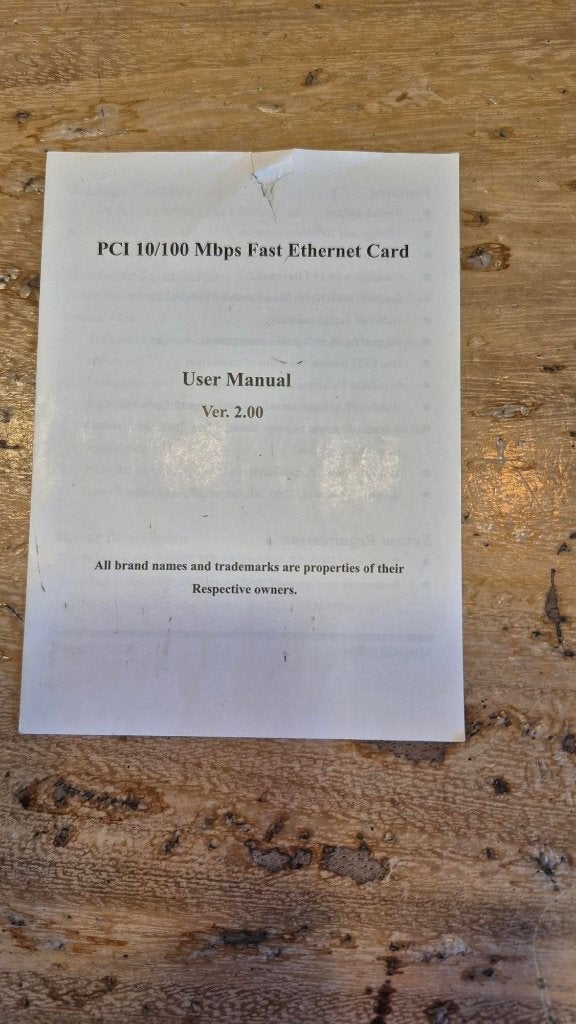 PCI 10/100 Mbps Fast Ethernet Netwerkkaart, Ophalen of Verzenden, Nieuw, Intern, Onbekend