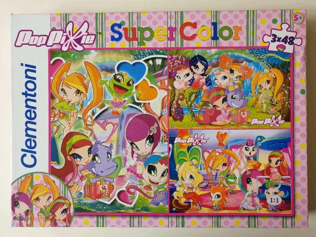 Puzzel PopPixie (3 in 1) 48 stukjes, Kinderen en Baby's, Ophalen, 10 tot 50 stukjes, Zo goed als nieuw, 4 tot 6 jaar