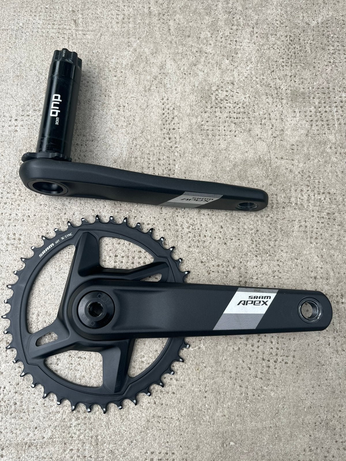 SRAM Apex crankstel 172.5mm, Crankstel of Pedalen, Ophalen of Verzenden, Zo goed als nieuw, Gravelbike
