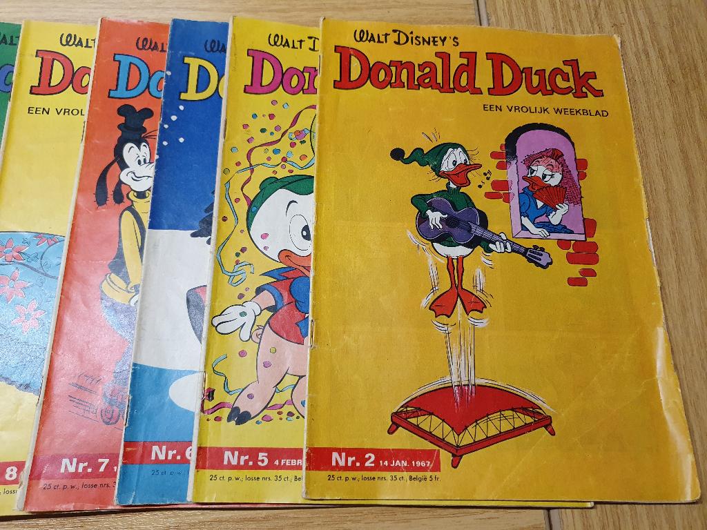Donald Duck stripboeken weekblad uit 1967 totaal 28 stuks, Ophalen of Verzenden, Zo goed als nieuw, Walt Disney  Donald duck, Meerdere stripboeken
