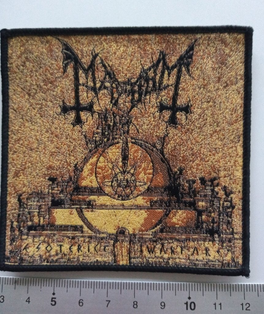 Mayhem Esoteric warfare patch m3 limited edition patch metal, Verzamelen, Ophalen of Verzenden, Nieuw, Kleding