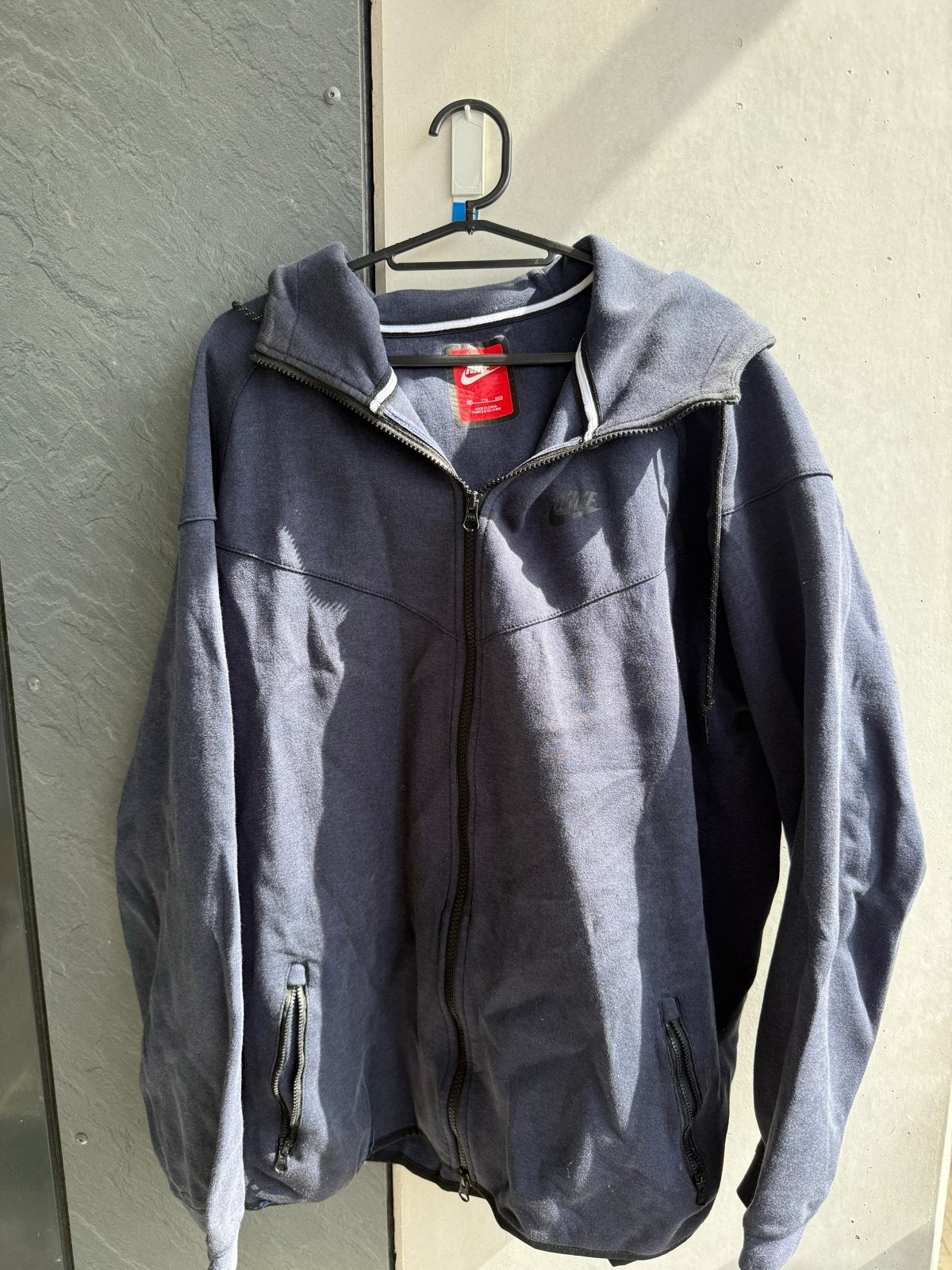 Nike Tech Fleece Hoodie - Donkerblauw (XXL), Ophalen of Verzenden, Gedragen, Overige maten, Blauw