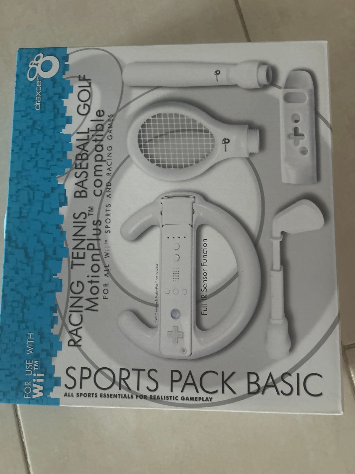 Draxter Sports Pack Basic voor Wii - Accessoireset, Ophalen of Verzenden, Zo goed als nieuw, Zonder controller, Met stuurtje