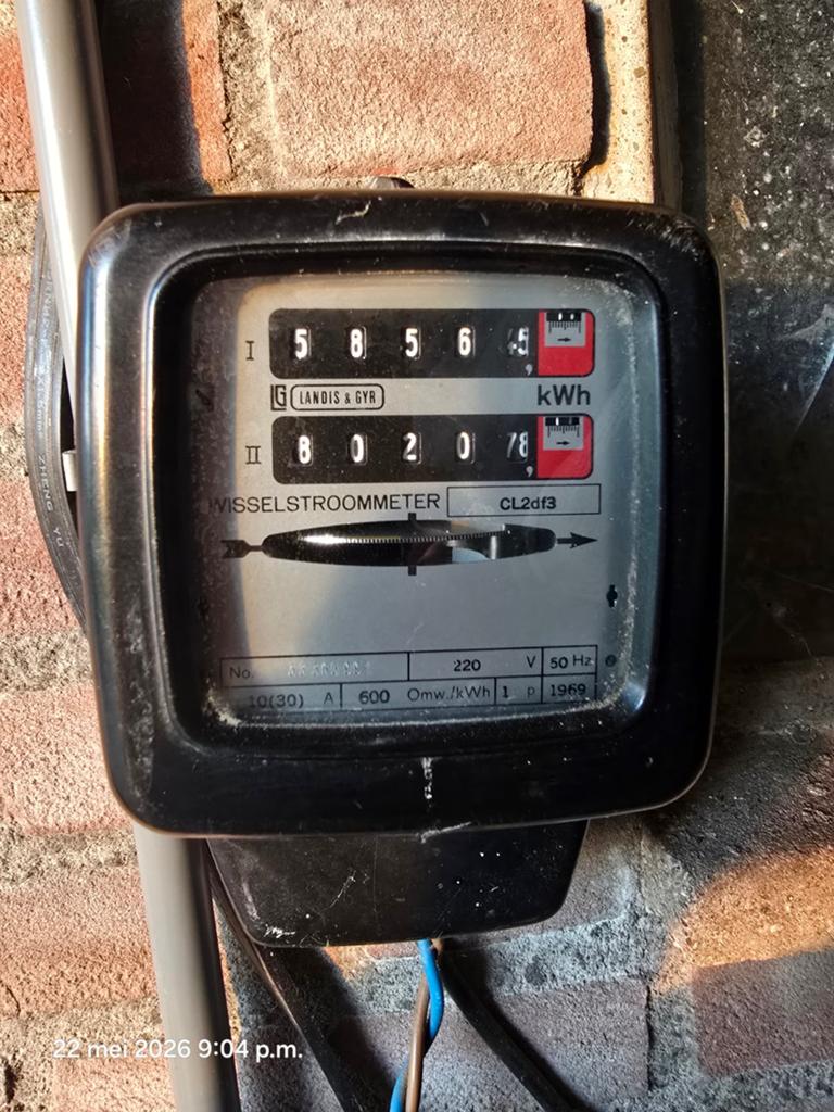 Landis & Gyr Wisselstroommeter - Vintage Energiemeter, Verzenden, Gebruikt, Overige typen