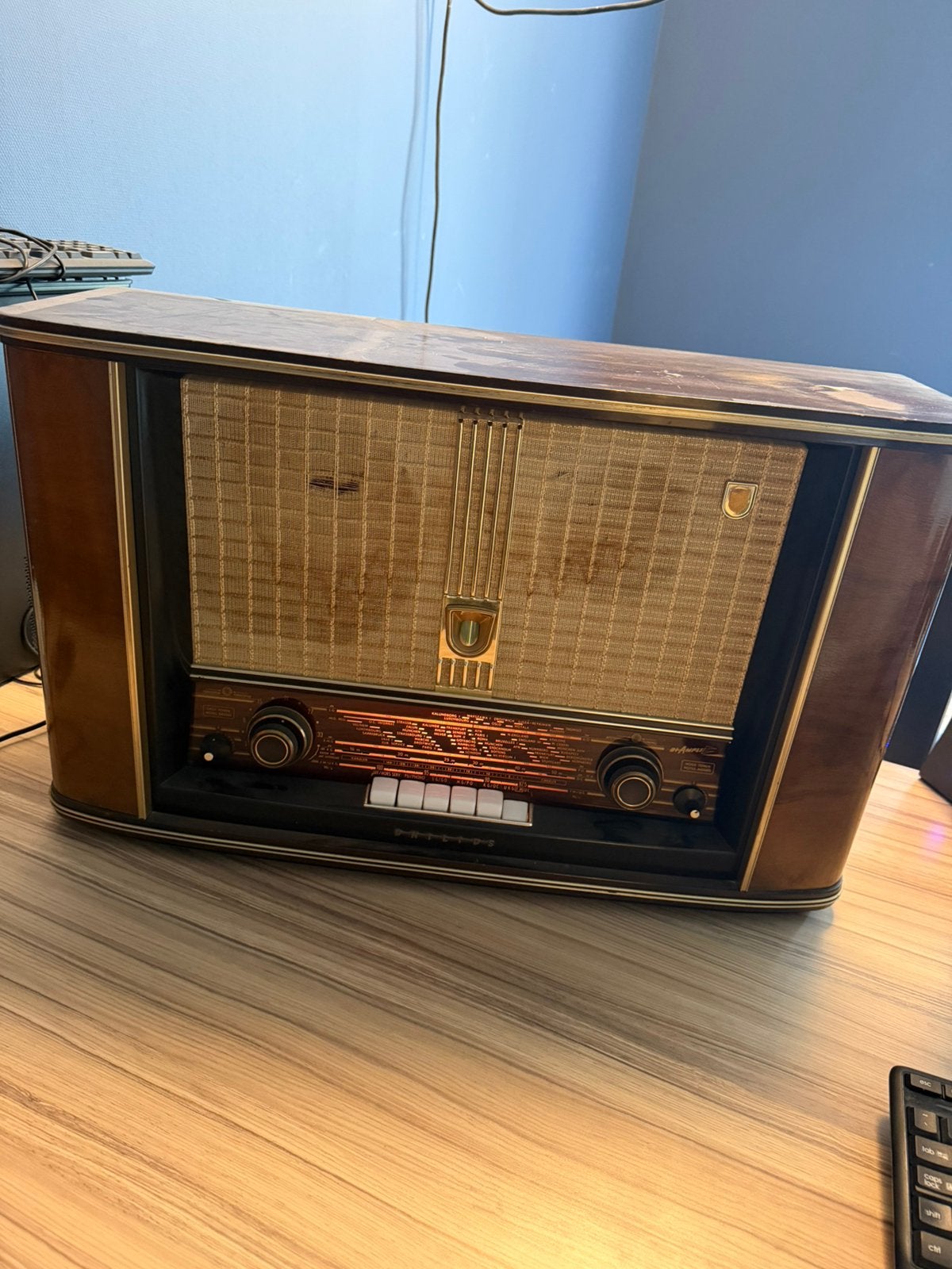 Philips antieke radio, Antiek en Kunst, Ophalen