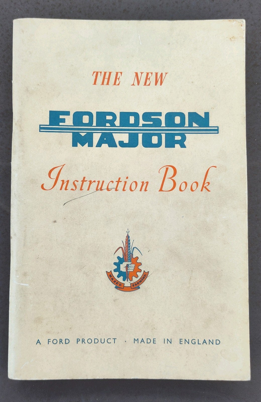 Fordson Major Instructieboek - Origineel, Ophalen of Verzenden, Gelezen, Ford, Ford Motor Company