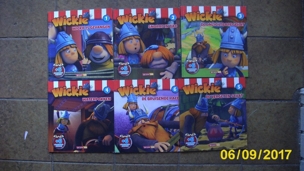 De hele serie Wickie de Viking deel 1 t/m 6, Verzenden, Zo goed als nieuw, Fictie algemeen
