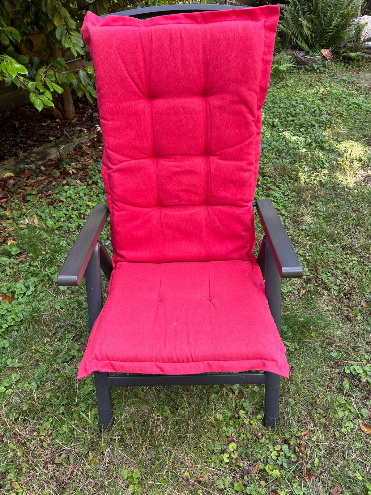 Tuinstoelkussen rood Madison, set van 8st, Ophalen, Zo goed als nieuw, Overige materialen