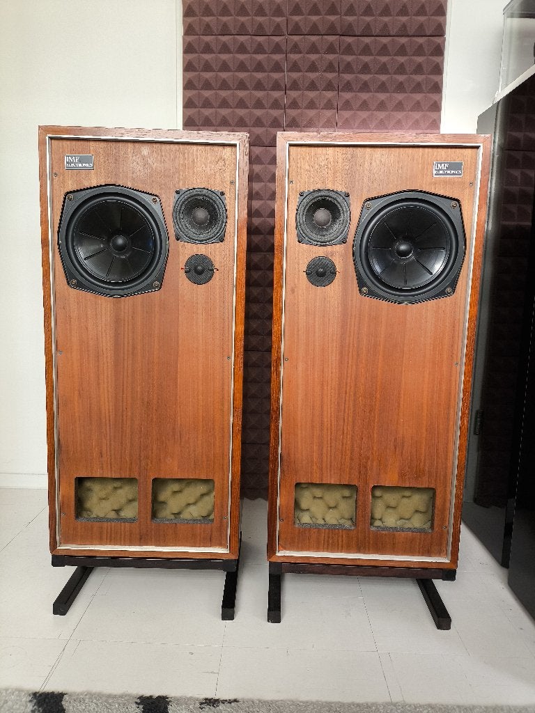 Mooie set IMF Studio Monitor, transmissielijn, Vloerstaande luidspreker, Gebruikt, 60 tot 120 watt, Ophalen