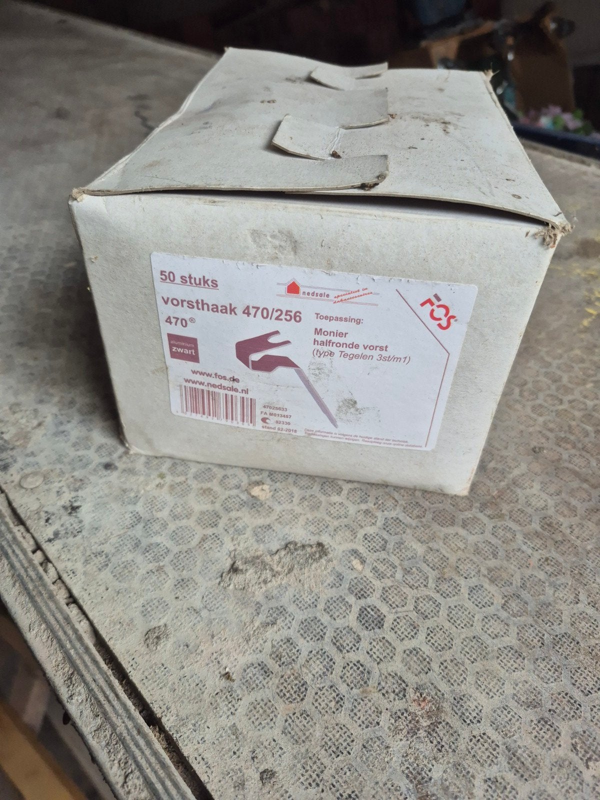 50x Vorsthaak 470/256 Zwart voor Monier Vorst, Doe-het-zelf en Verbouw, Dakpannen en Dakbedekking, Steen of Klei, Zwart, Nieuw
