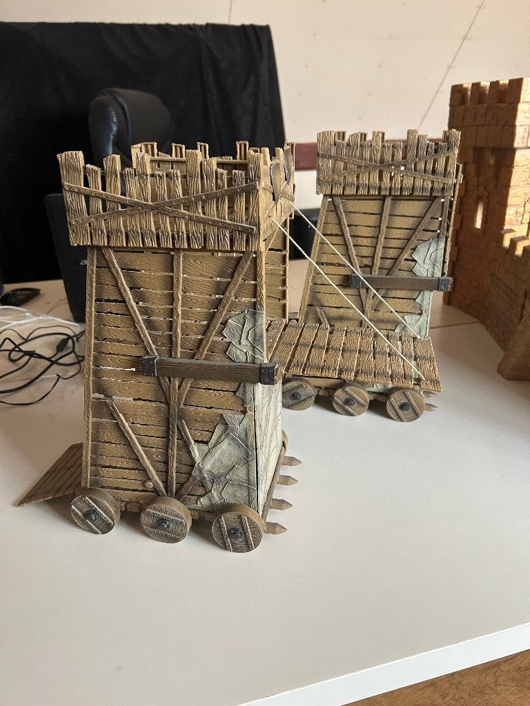 2x Belegeringstoren ridders en kasteel van Bluebox, Ophalen of Verzenden, Zo goed als nieuw