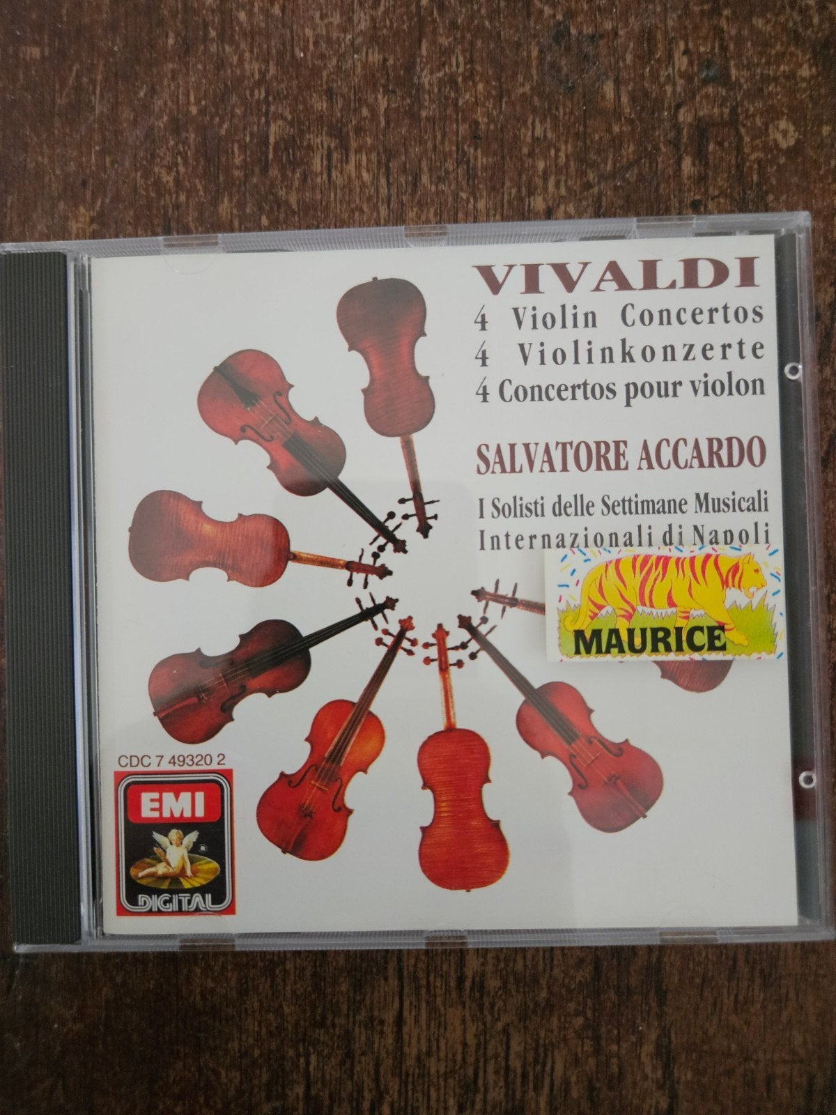 Vivaldi: 4 Vioolconcerten - Salvatore Accardo CD, Soloconcert, Ophalen of Verzenden, Inclusief doosje, Vivaldi