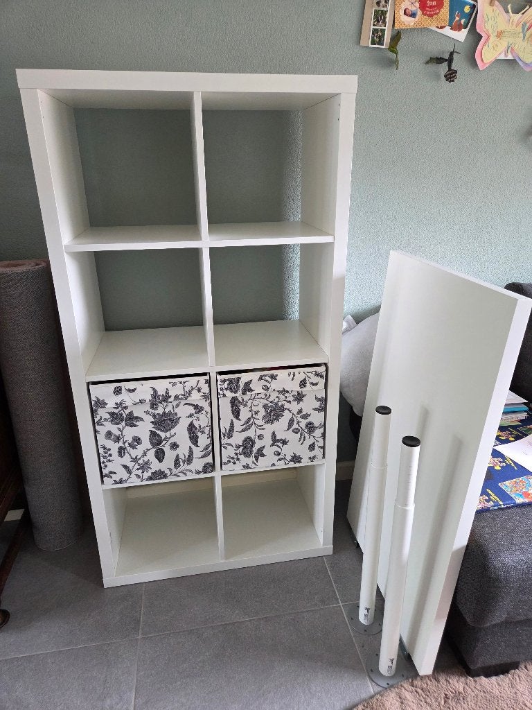 IKEA KALLAX/LINNMON Tafelcombinatie, Huis en Inrichting, Bureaus, Zo goed als nieuw, Bureau-kast combinatie, IKEA, Scandinavisch
