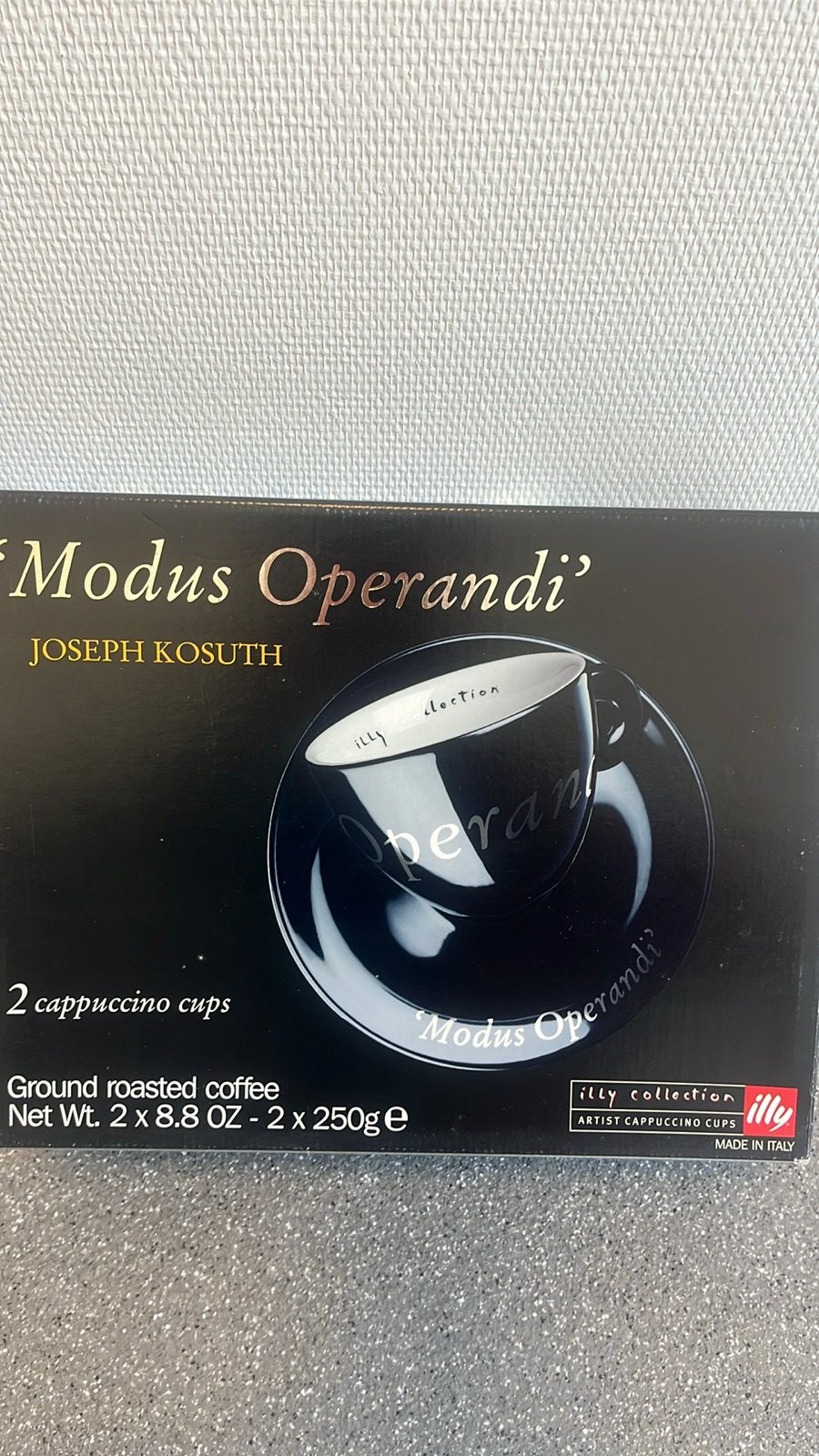 Illy Modus Operandi Joseph Kosuth Cappuccino Kopjes, Ophalen, Nieuw, Kop(pen) en/of Schotel(s), Porselein