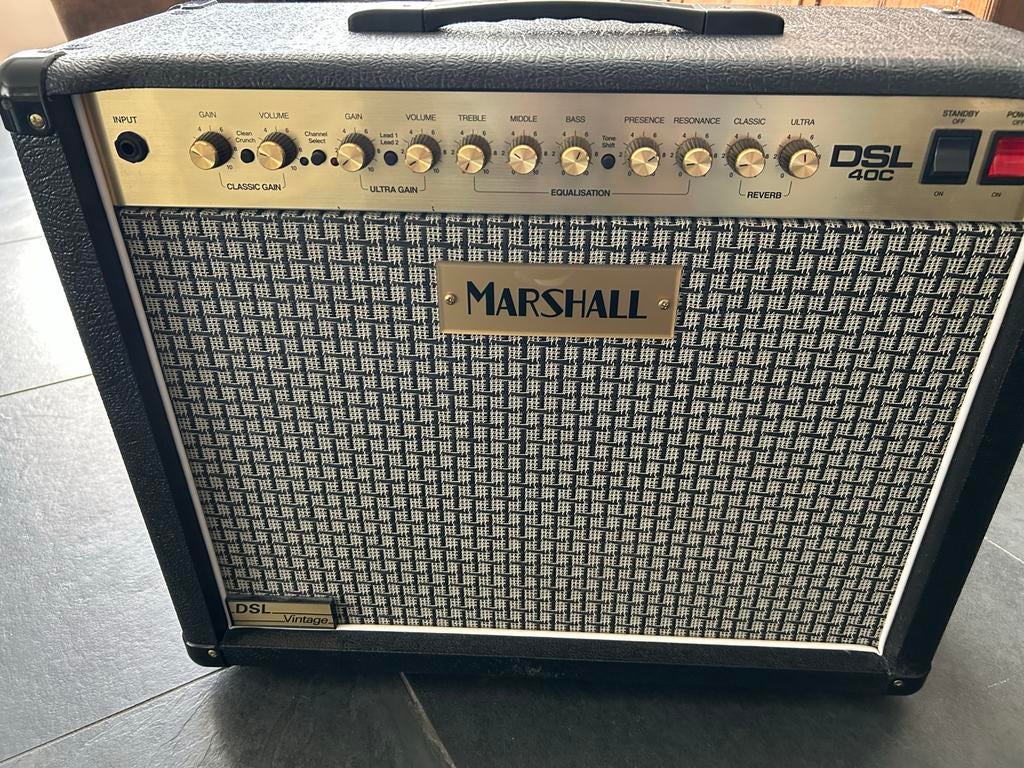 Marshall DSL40C Vintage versterker, Muziek en Instrumenten, Versterkers | Bas en Gitaar, Zo goed als nieuw, Gitaar, Minder dan 50 watt