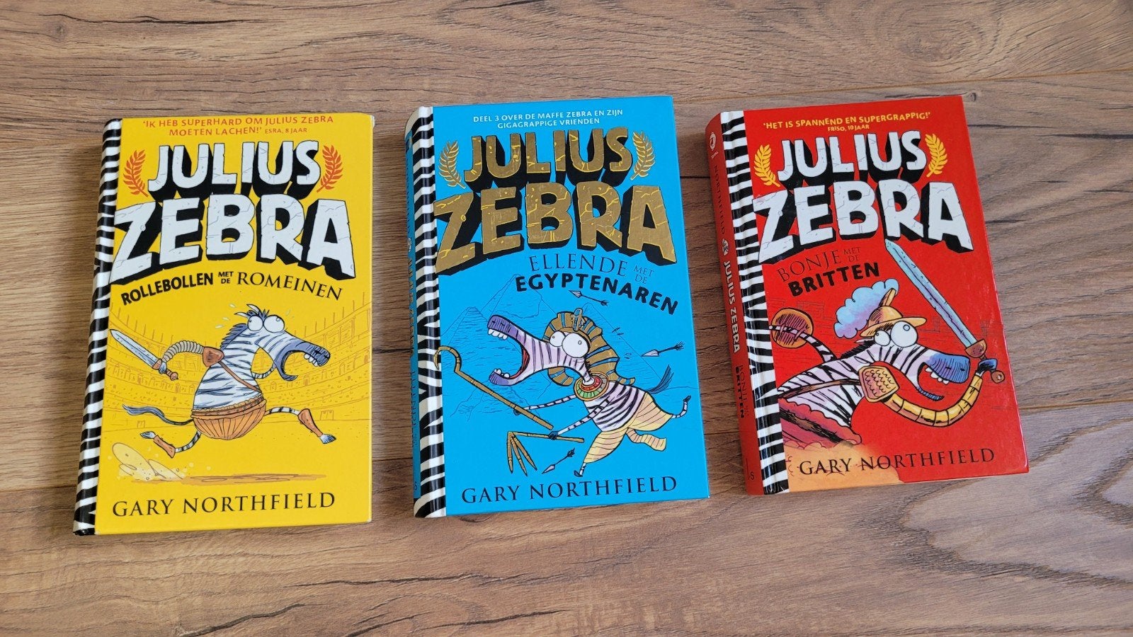 Julius Zebra Boekenreeks: Rollebrollen, Ellende, Ronje, Ophalen of Verzenden, Zo goed als nieuw, Gary Northfield, Fictie algemeen