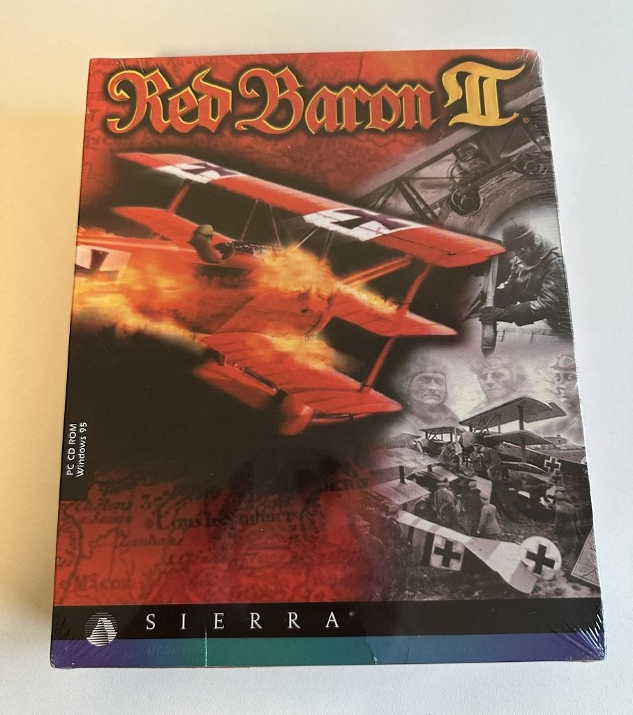 Red Baron II Sierra PC Big Box *Sealed*, Spelcomputers en Games, Games | Pc, 1 speler, Ophalen of Verzenden, Strategie en Constructie