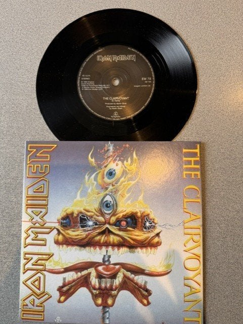 IRON MAIDEN - the clairvoyant 7 INCH SINGLE 2014 EU, Fotohoes, 7 inch, Ophalen of Verzenden, Zo goed als nieuw