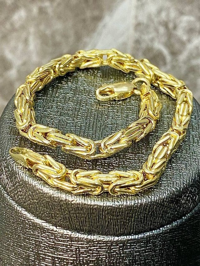 14K Gouden Koningsarmband, Ophalen of Verzenden, Nieuw, Goud, Goud