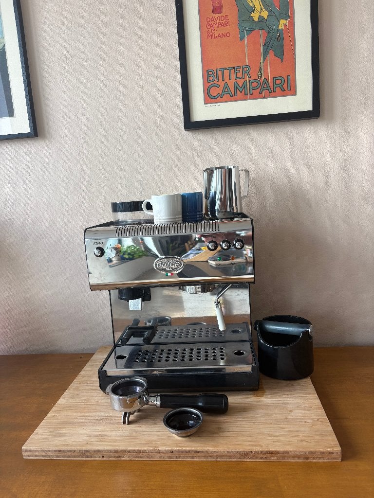 Quick Mill 2835 Espressomachine + Bonenmaler, Espresso apparaat, Refurbished, Ophalen of Verzenden, 2 tot 4 kopjes