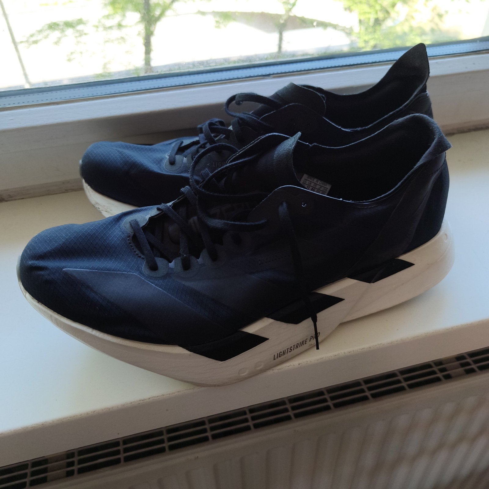 Adidas Adizero lightstrike pro zgan Maat 46, Sport en Fitness, Loopsport en Atletiek, Ophalen of Verzenden, Nieuw, Hardloopschoenen