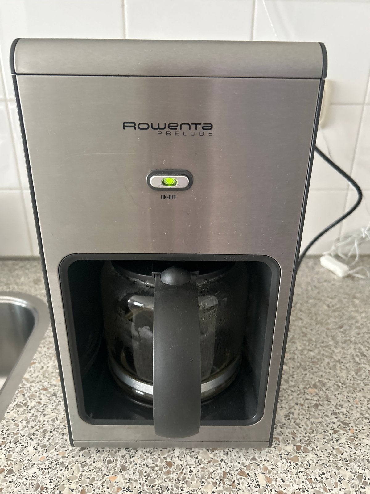 Rowenta Prelude Koffiezetapparaat - Zilver/Zwart, Witgoed en Apparatuur, Ophalen, Gebruikt, 10 kopjes of meer, Koffiemachine