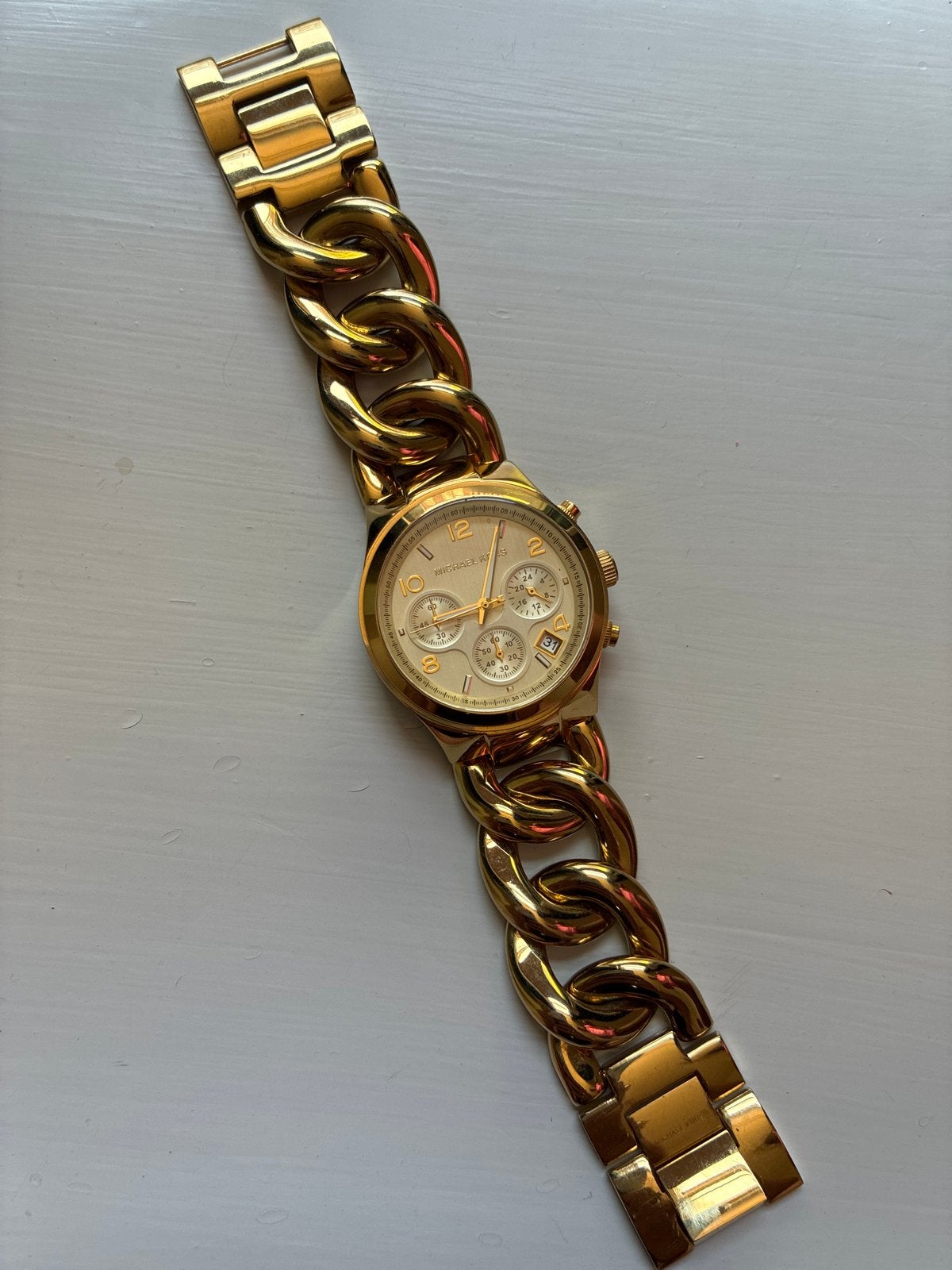 Origineel Michael Kors horloge, Staal, Polshorloge, Zo goed als nieuw, Ophalen