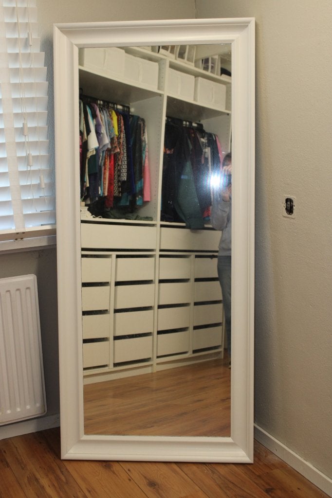 grote ikea hemnes spiegel, Ophalen, Gebruikt, 75 tot 100 cm, 150 tot 200 cm