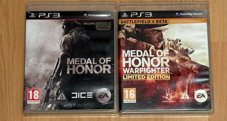 Ps3 medal of honor + warfighter + frontline, Shooter, 1 speler, Ophalen of Verzenden, Zo goed als nieuw