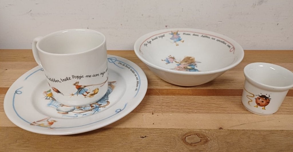 Vera de Muis Servies - 4 delig, Overige materialen, Overige merken, Overige typen, Ophalen of Verzenden