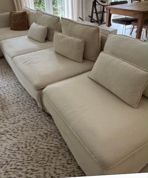 IKEA Söderhamn Bank 1 zitselement Gransel Naturel, Ophalen, Gebruikt, Driepersoons, 75 tot 100 cm