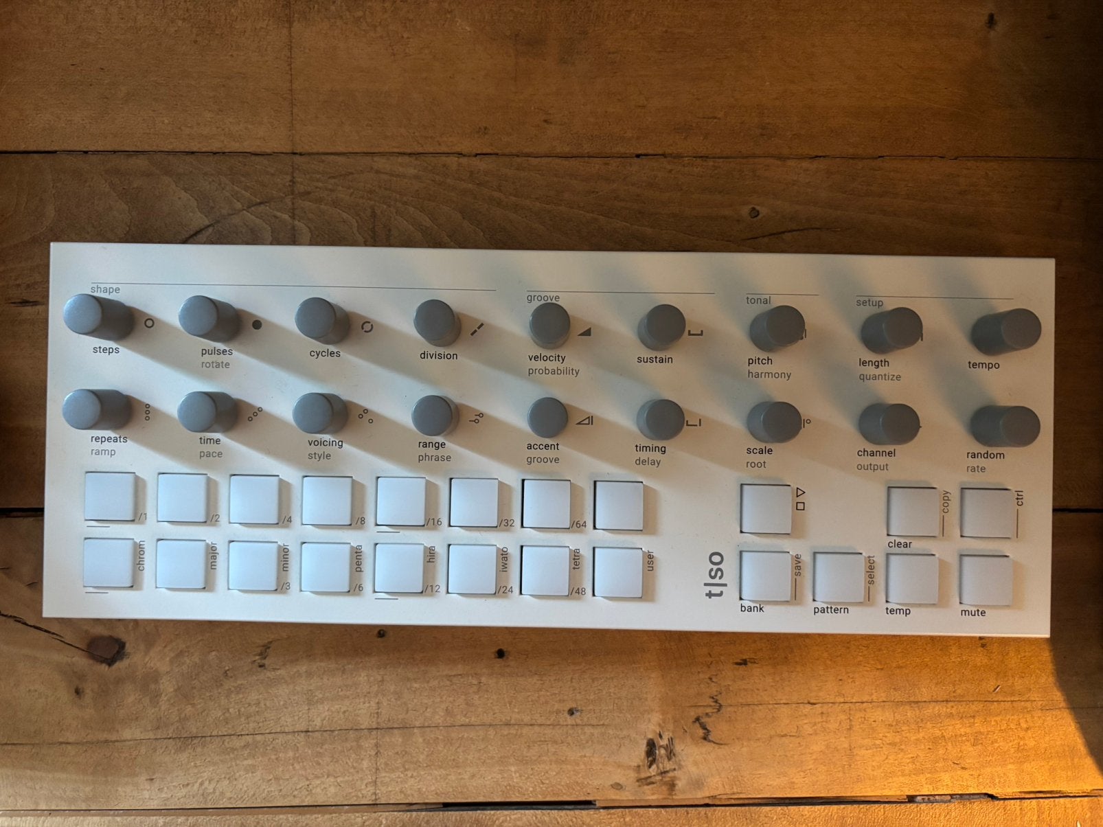 Mooie witte Torso T1 MIDI&vca Sequencer, bijna nieuw (juli), Overige merken, Zo goed als nieuw, Met midi-aansluiting, Overige aantallen