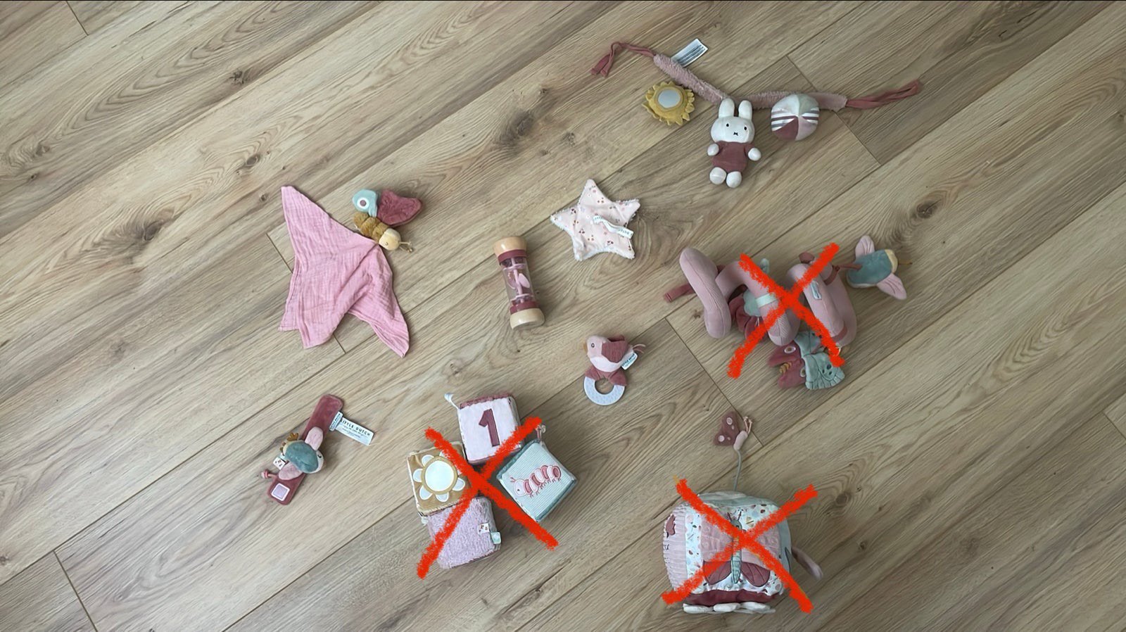 Baby speegoed van little dutch flowers & butterflies, Ophalen, Zo goed als nieuw, Rammelaar