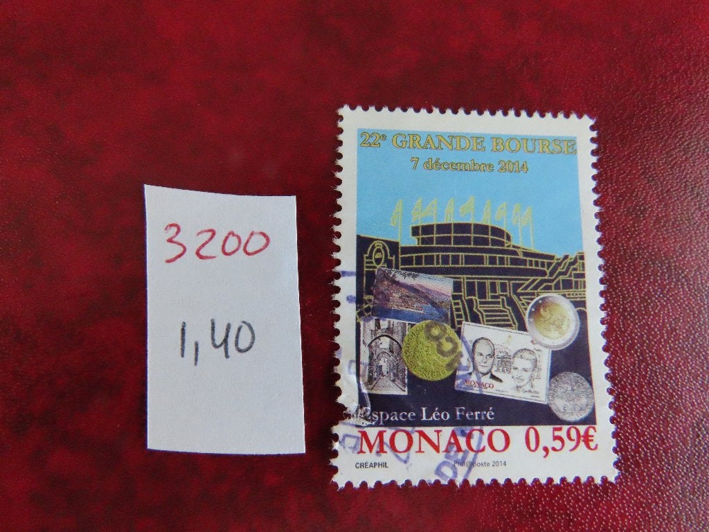 Monaco 3200, Ophalen of Verzenden, Monaco, Gestempeld