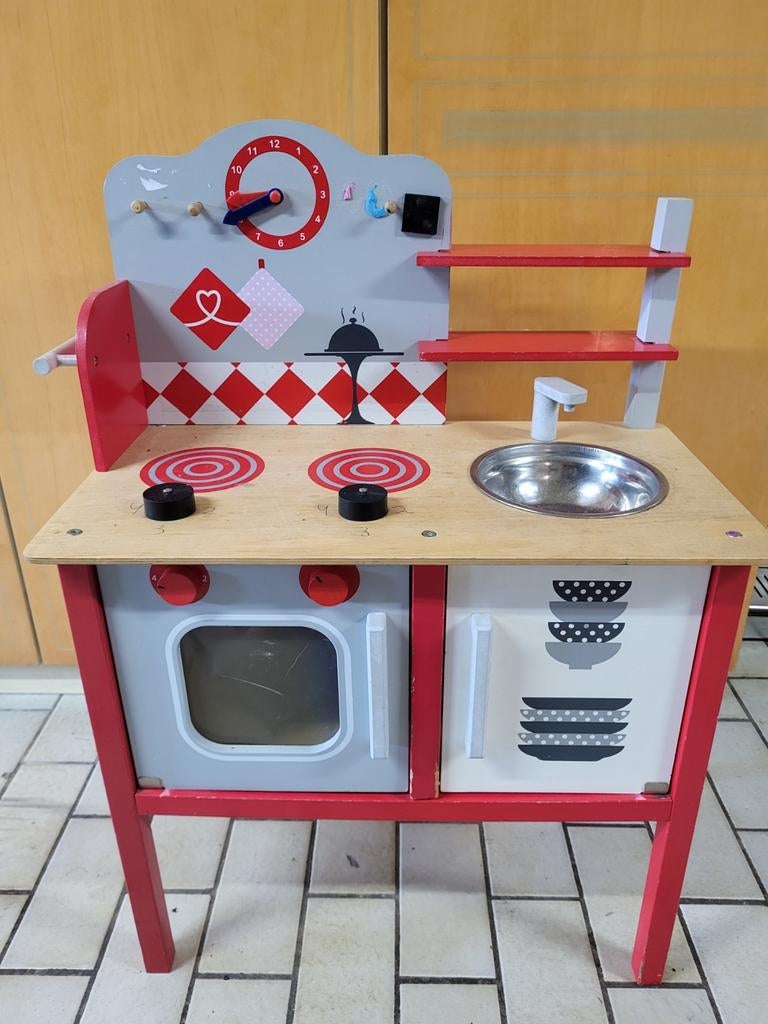Houten speelkeuken met oven en wasbakje, Ophalen, Gebruikt