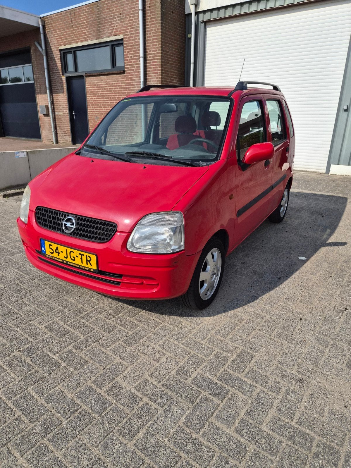Opel Agila 1.2 I 16V 2002 Rood, Voorwielaandrijving, 74 pk, 31 €/maand, 4 stoelen
