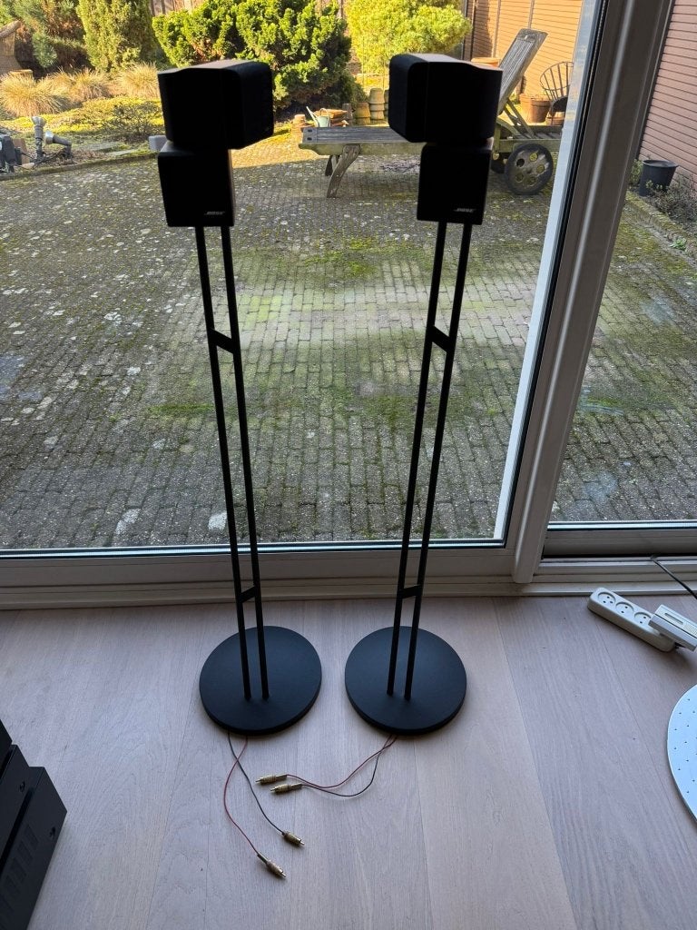 Bose speakers met standaards – goede staat, Ophalen, Stereo speakers, Gebruikt, 60 tot 120 watt